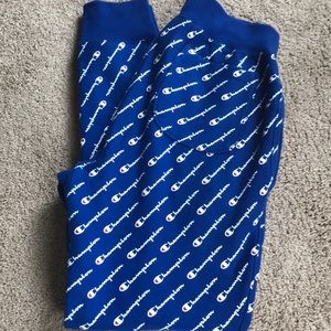 CHAMPION LOGO PRINT JOGGERS NEW CONDITION